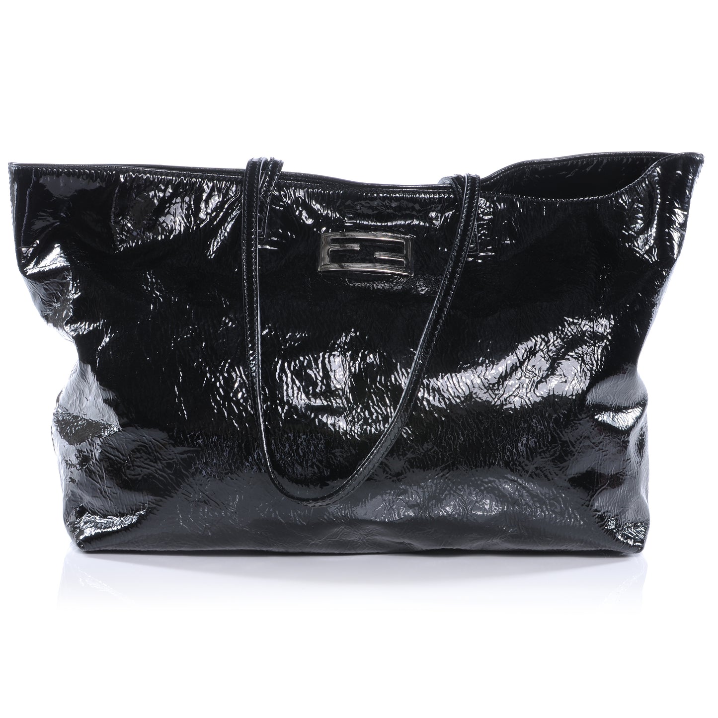 Patent Tote Black