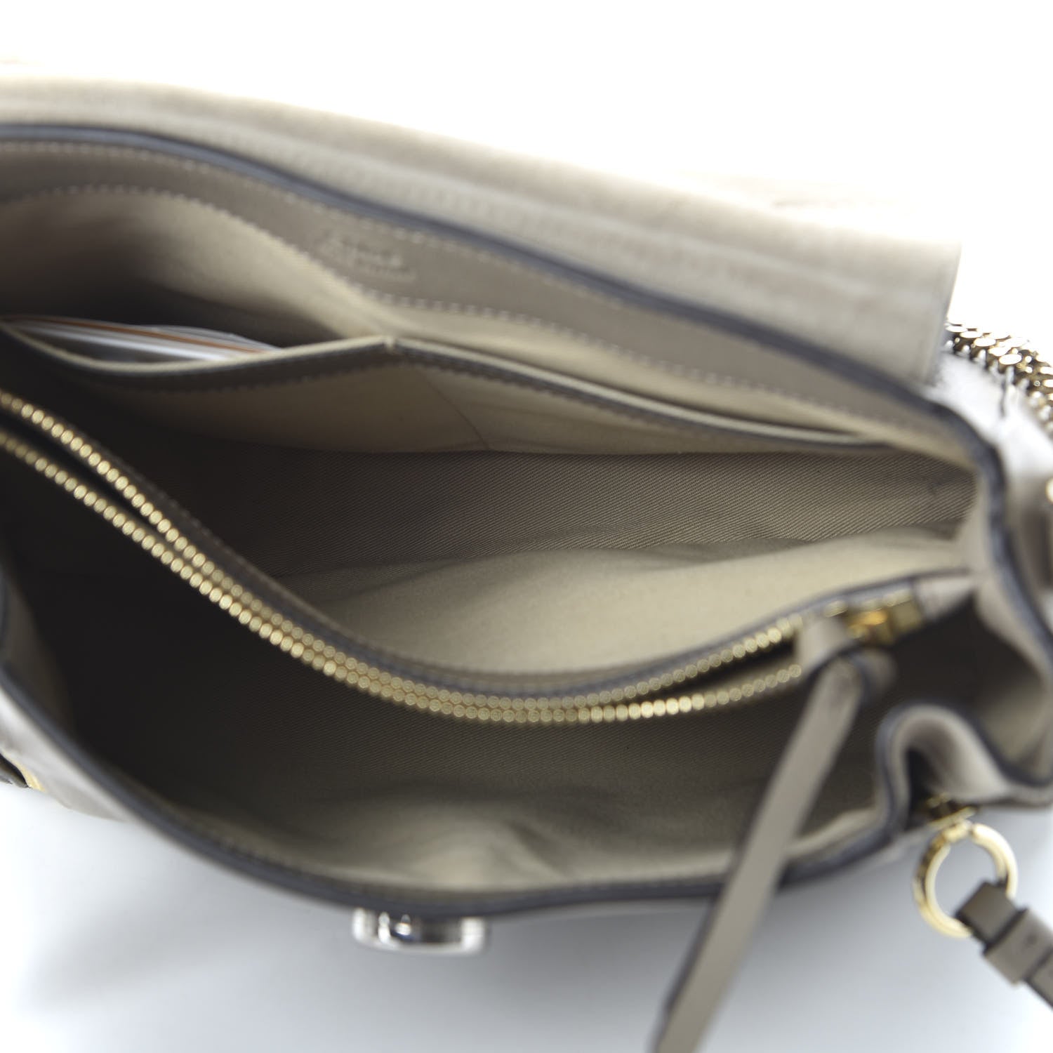 Chloe Calfskin Small Faye Day Shoulder Bag Motty Grey 6 of 10