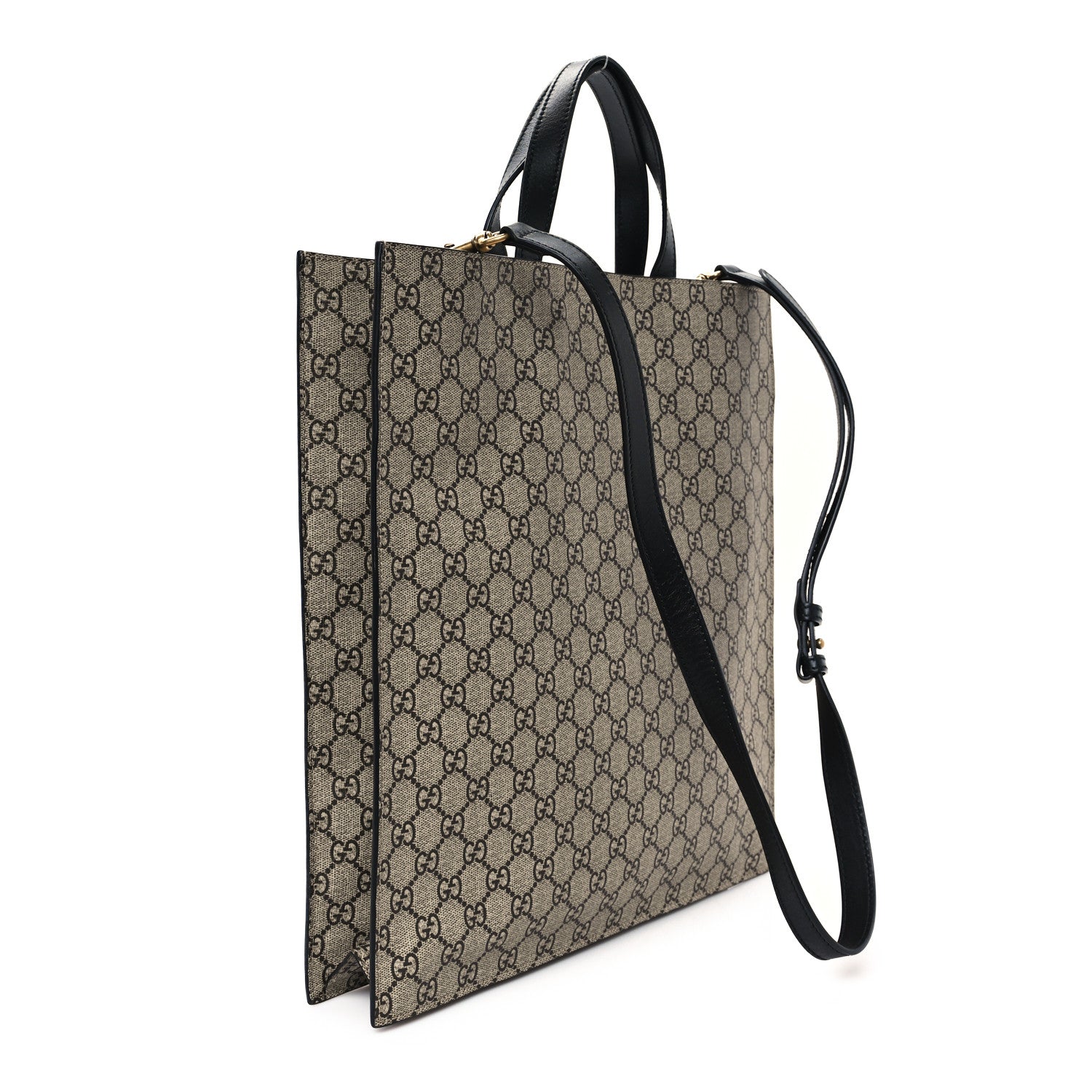 Gucci GG Supreme Monogram L'Aveugle Par Amour Print Vertical Tote Black 3 of 10