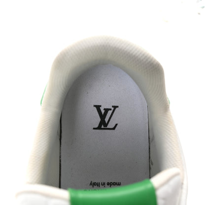 Louis Vuitton Calfskin Monogram Mens LV Trainer Sneakers 8 Green 8 of 9