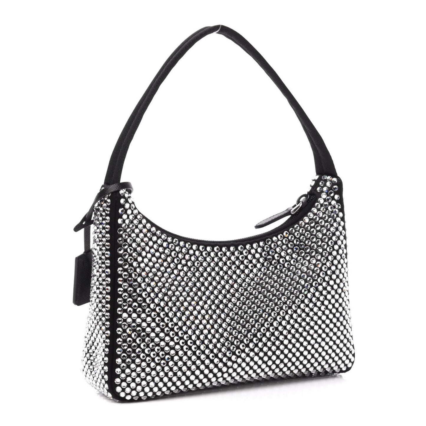 Satin Crystal Mini Re-Edition 2000 Bag Cristal