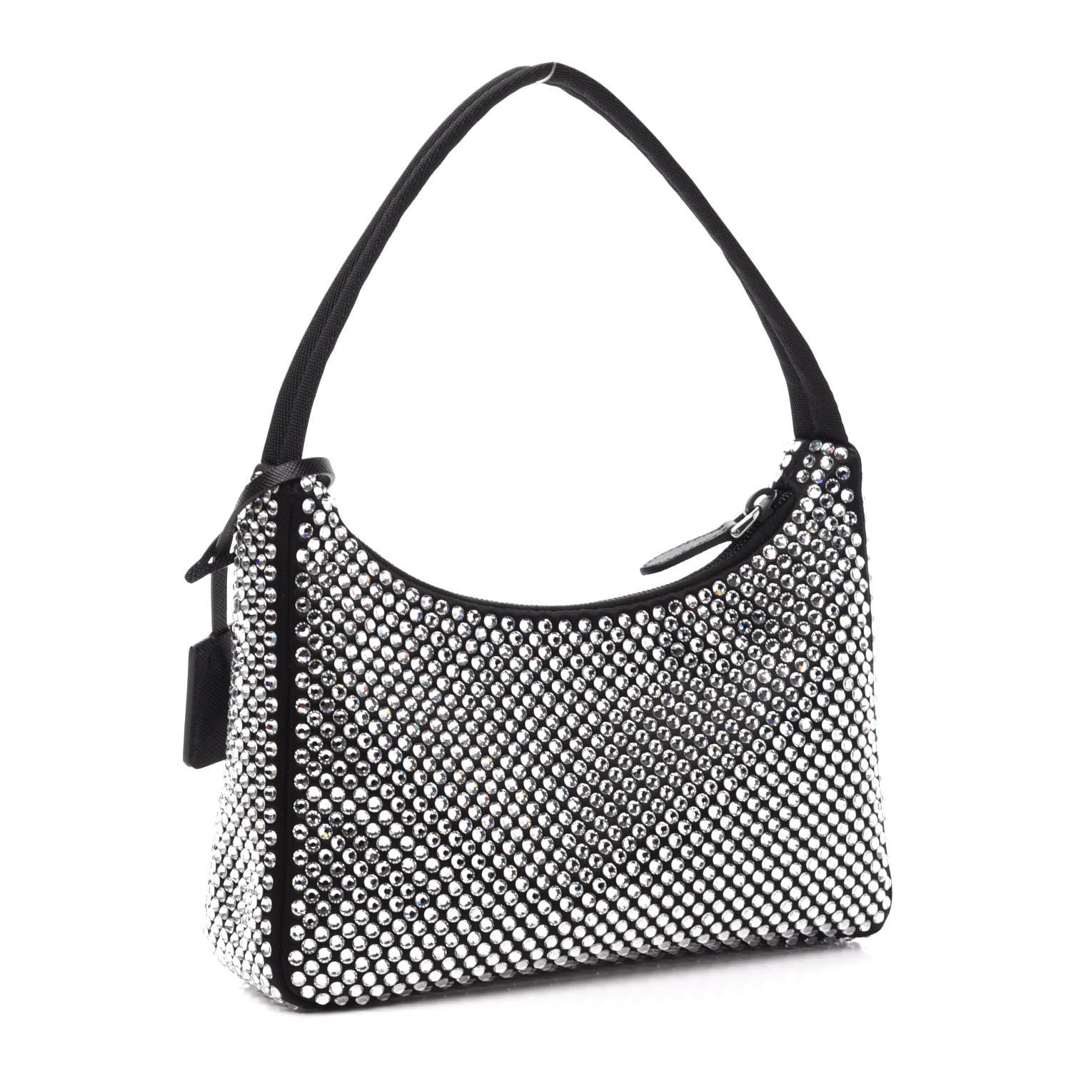 Prada Satin Crystal Mini Re-Edition 2000 Bag Cristal 3 of 12