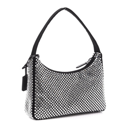 Prada Satin Crystal Mini Re-Edition 2000 Bag Cristal 3 of 12