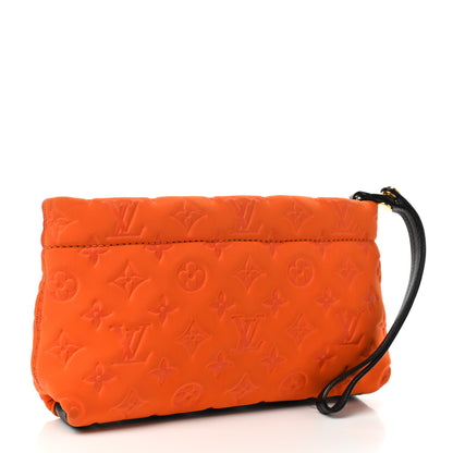 Louis Vuitton Monogram Scuba Clutch Pochette Orange 2 of 9