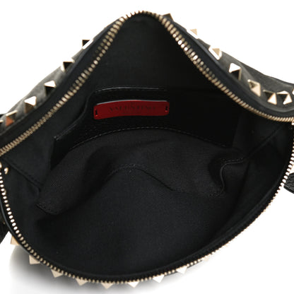 Valentino Garavani Grainy Calfskin Rockstud Belt Bag Black 5 of 9