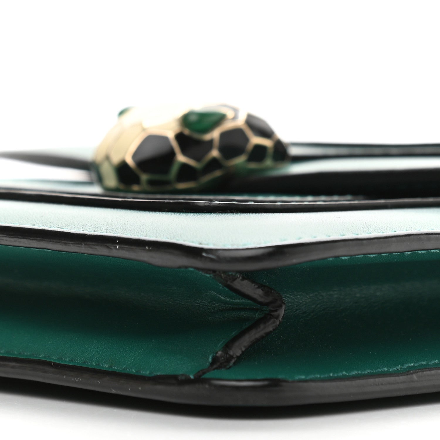 Bulgari Calfskin Serpenti Forever Crossbody Bag Emerald Green 9 of 13