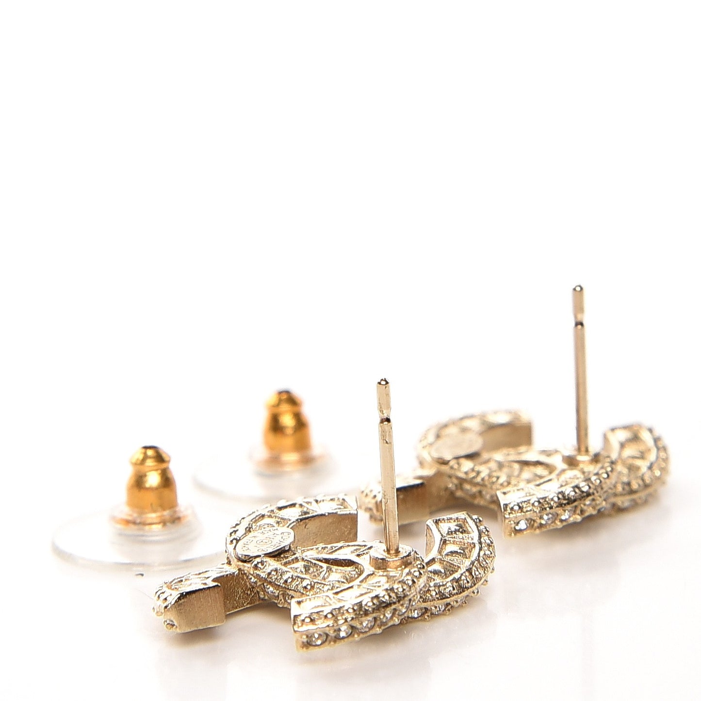 Crystal CC Earrings Gold