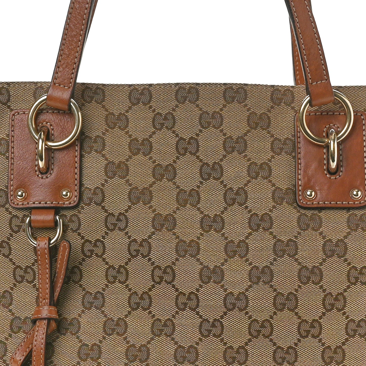 Guccissima Medium Charm Tote Light Brown