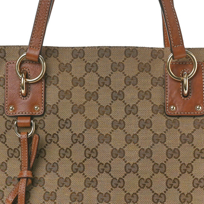Gucci Guccissima Medium Charm Tote Light Brown 8 of 10