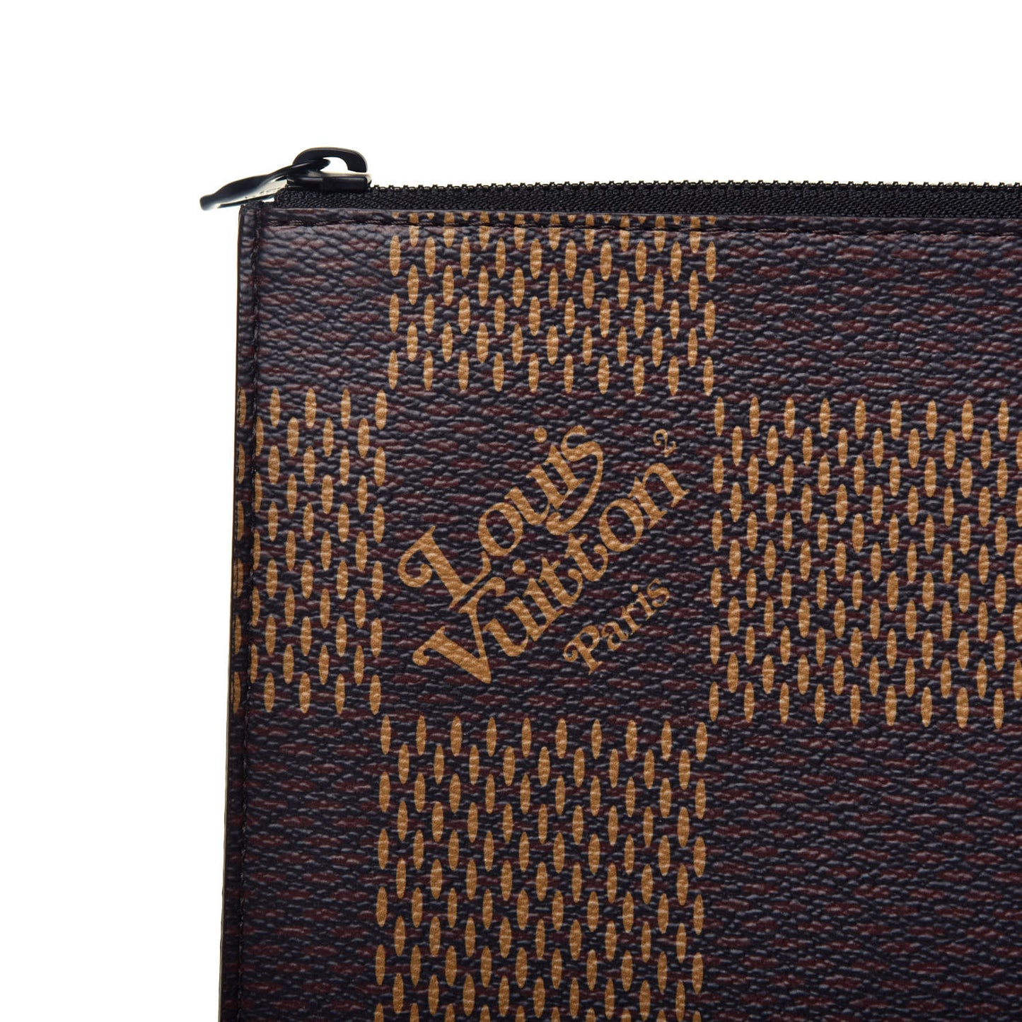 X NIGO Giant Damier Ebene Bear Pochette Jour GM