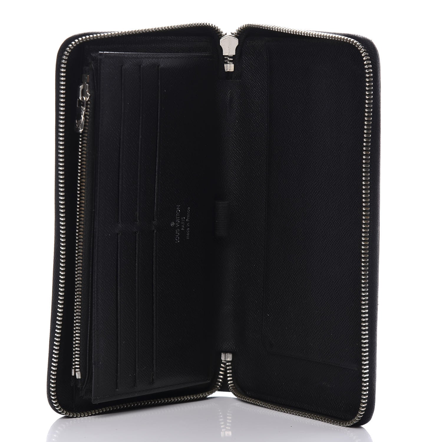 Louis Vuitton Epi Zippy Organizer Wallet Black 5 of 12