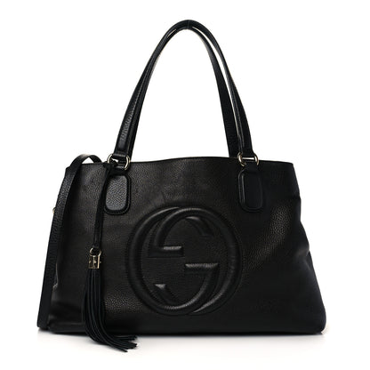 Gucci Cellarius Calfskin Medium Soho Working Tote Black 1 of 10