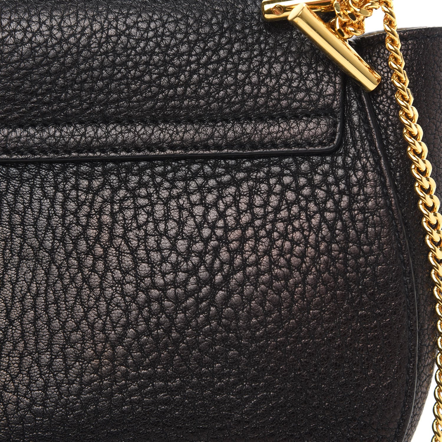 Chloe Grained Lambskin Mini Drew Shoulder Bag Black 11 of 13