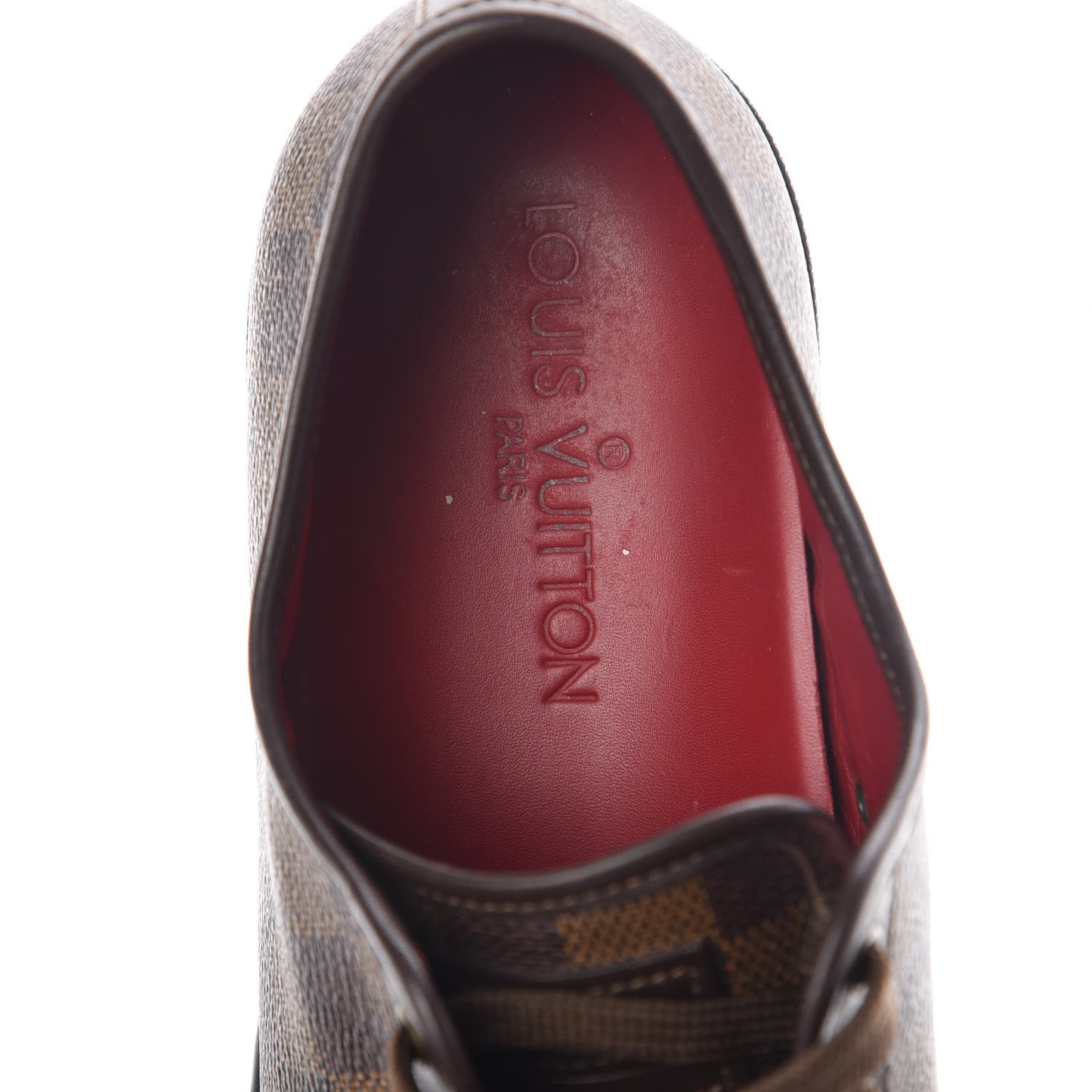 Calfskin Damier Ebene Punchy Sneakers 37.5