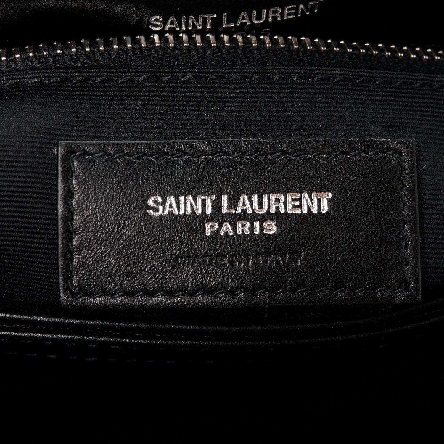Saint Laurent Cotton Bandana Y Quilted Monogram Toy Loulou Crossbody Bag Black White 7 of 11