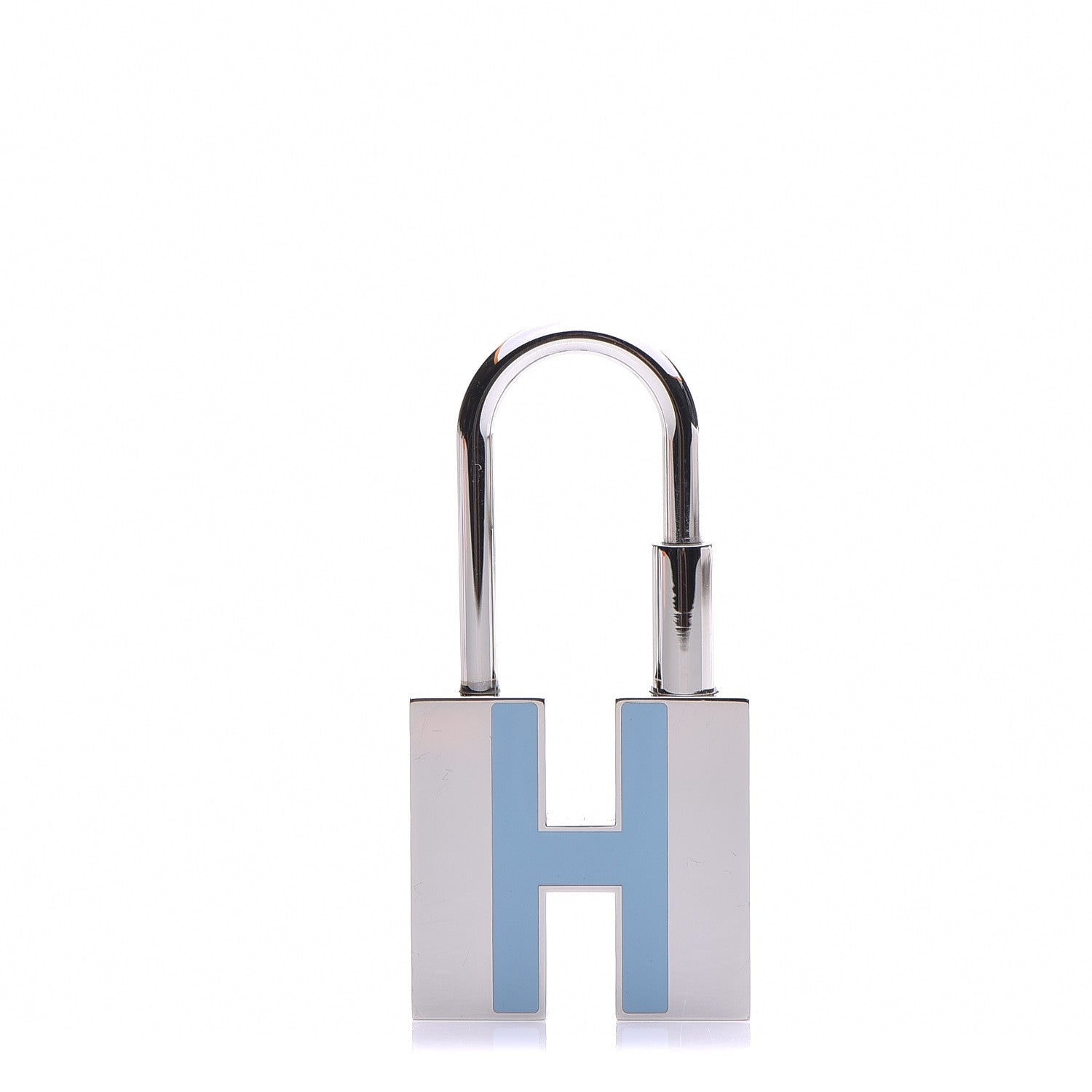 Hermes Palladium Lacquer Cadenas Neon Lock Ciel 1 of 6