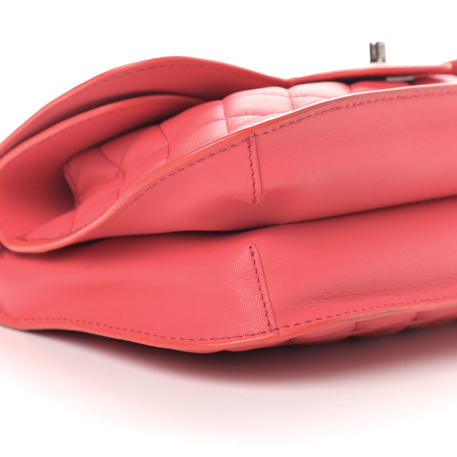 Chanel Lambskin Quilted Large Natural CC Flap Dark Pink 6 of 15