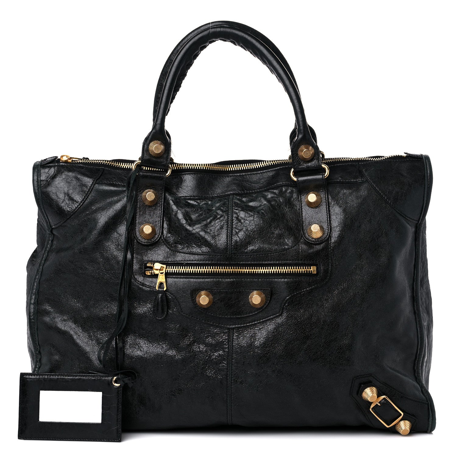 Balenciaga Agneau Giant 21 Gold Hardware Weekender Black 1 of 16