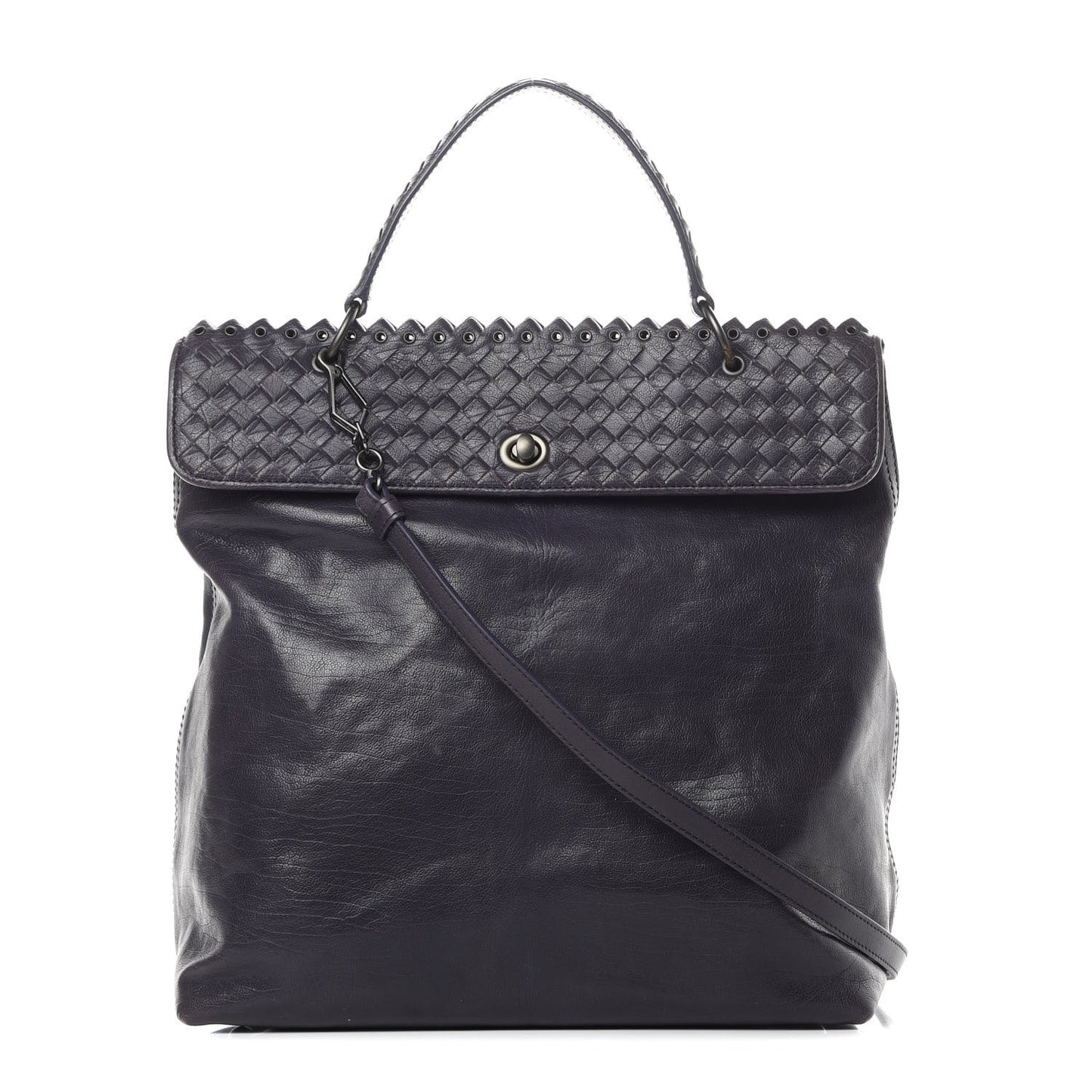 Intrecciato Large Plume Tote Ink