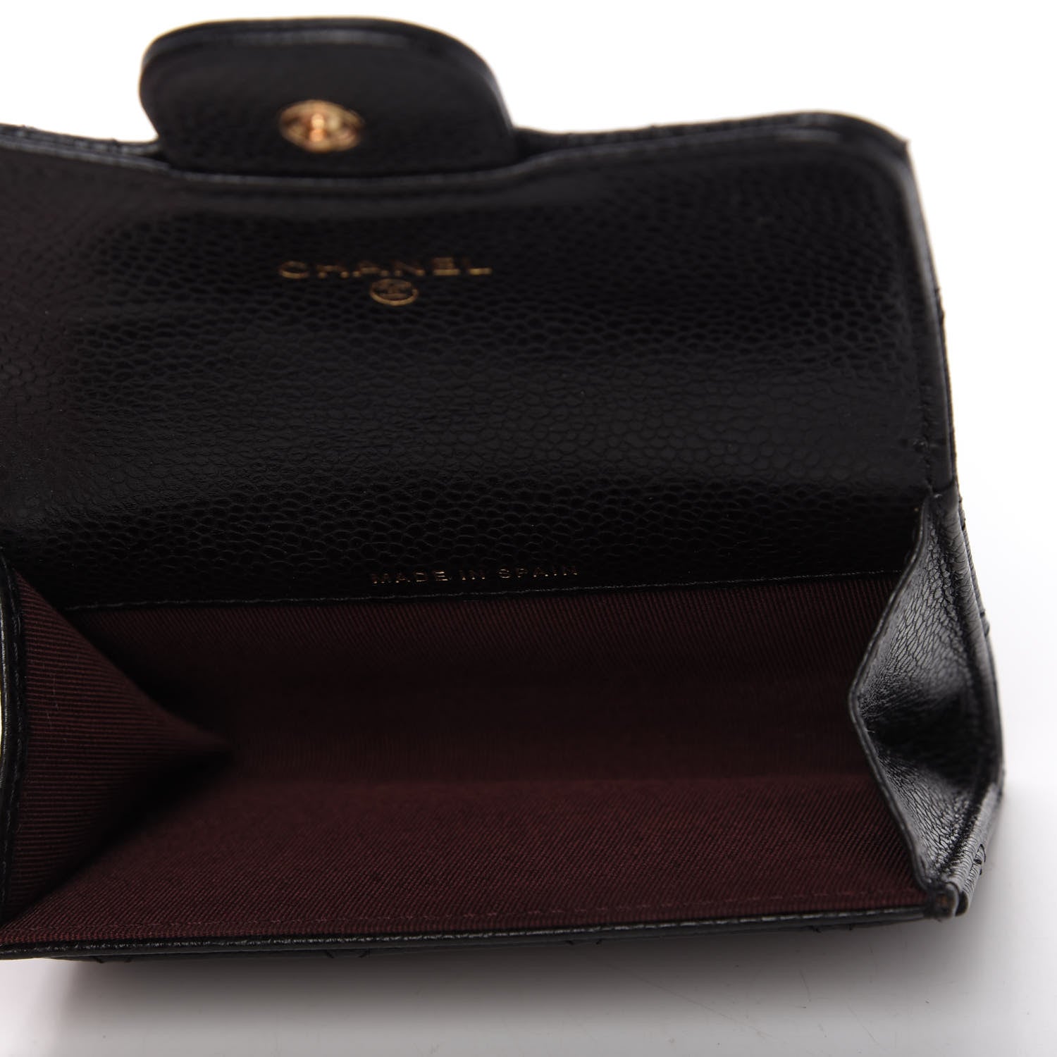 Chanel Caviar Quilted Flap Card Holder Black 5 of 9