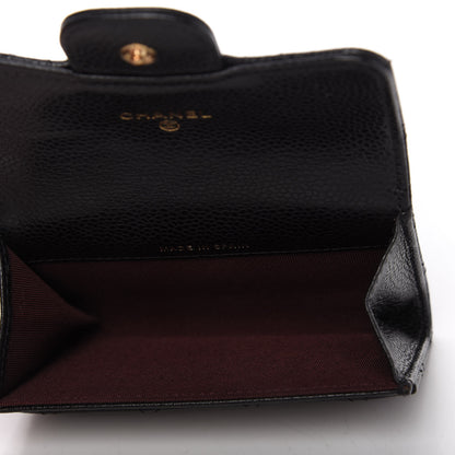 Chanel Caviar Quilted Flap Card Holder Black 5 of 9