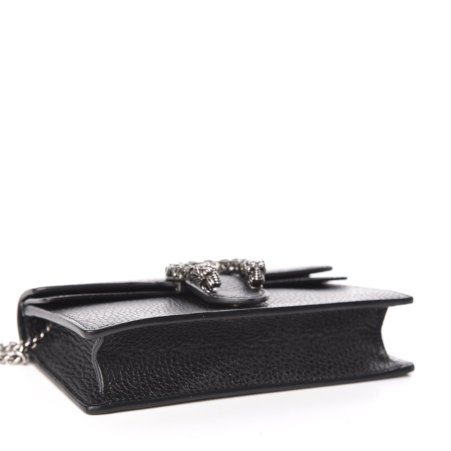 Gucci Calfskin Super Mini Dionysus Shoulder Bag Black 4 of 9