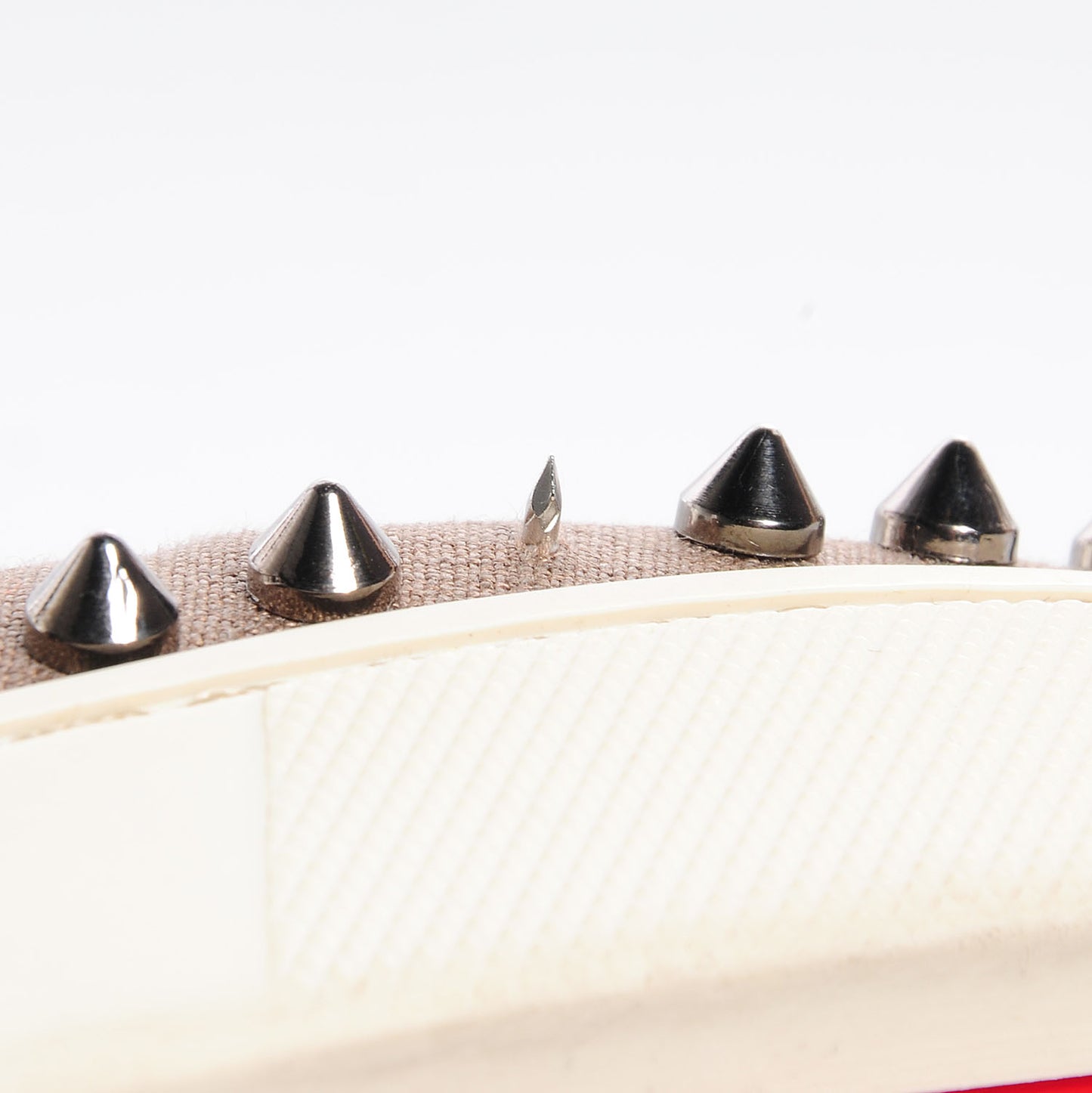 Mens Canvas Spikes Pik Boat Flat 45 Beige