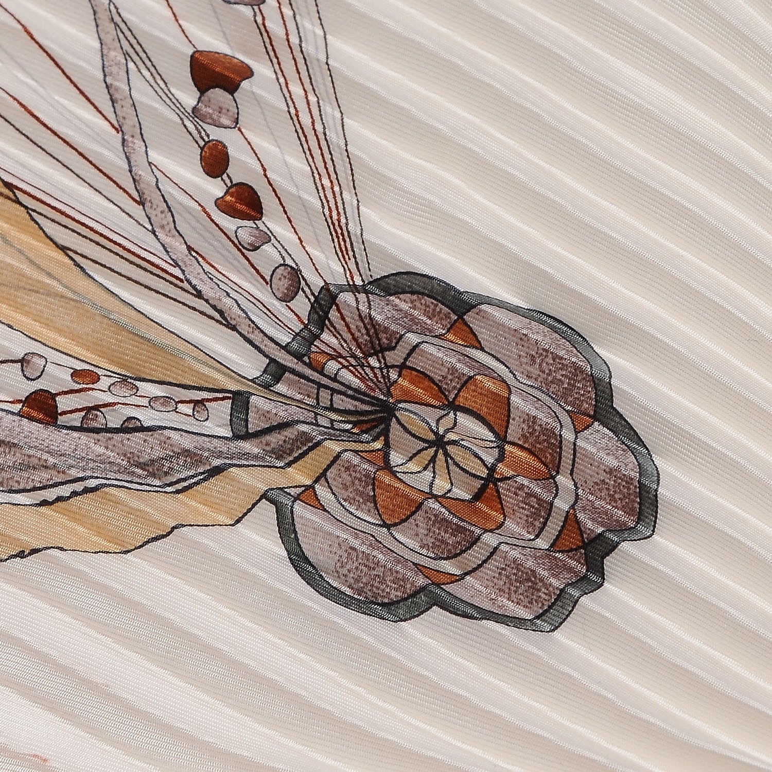 Hermes Silk Plisse La Danse Du Cosmos Scarf 90 3 of 5