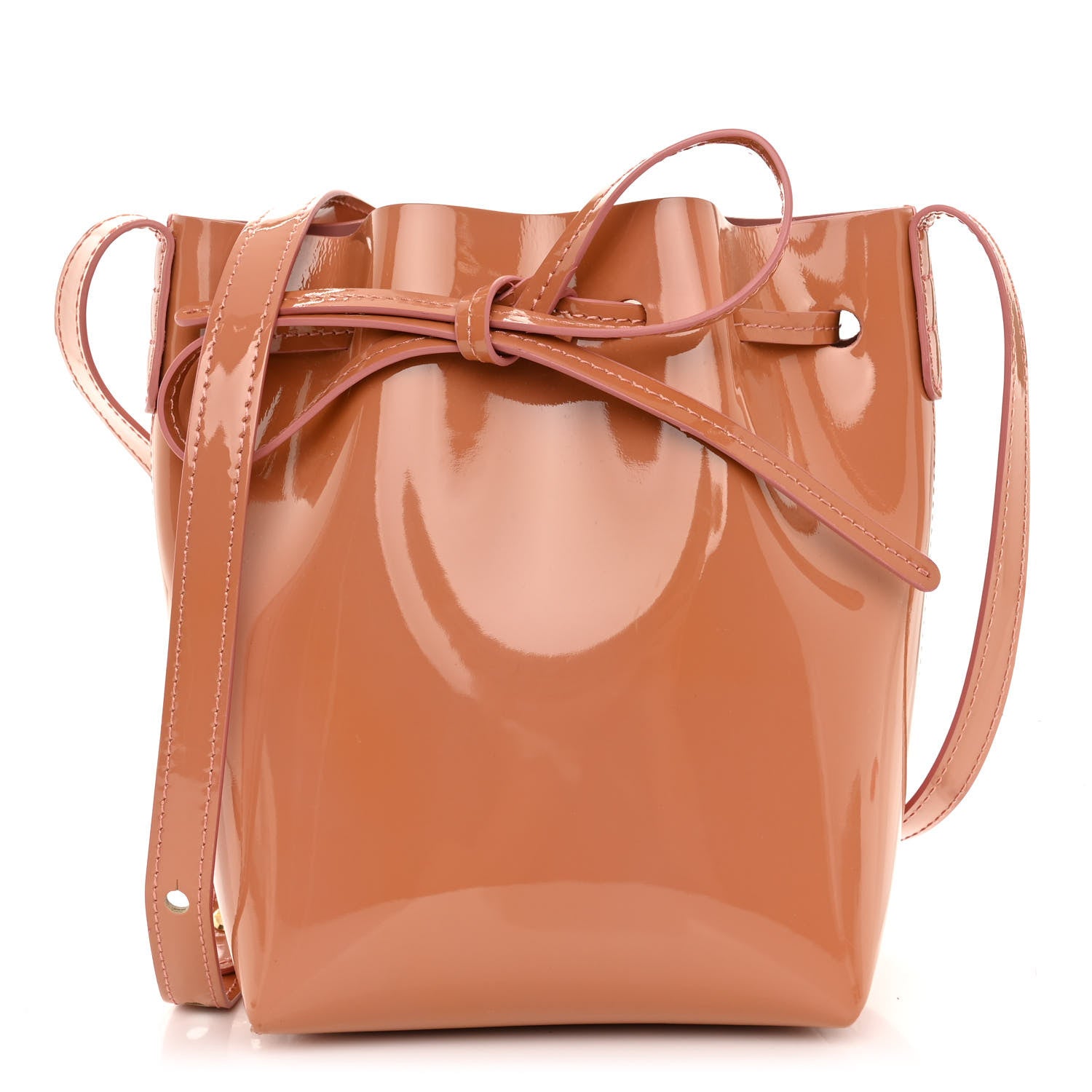 Mansur Gavriel Patent Calfskin Mini Mini Bucket Blush 1 of 9