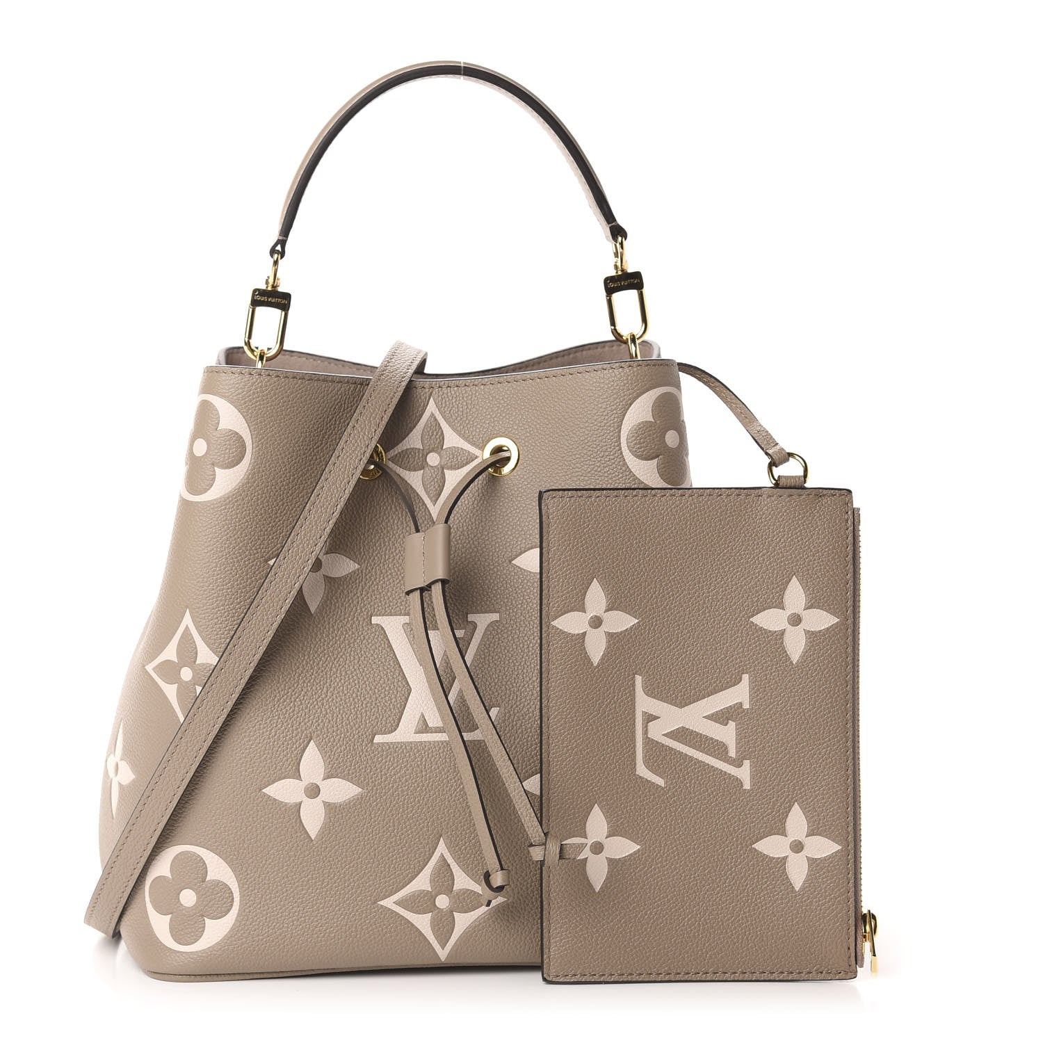 Louis Vuitton Empreinte Monogram Giant Neonoe MM Tourterelle Creme 1 of 11