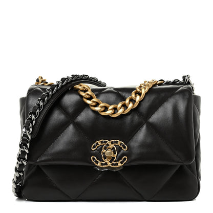 Chanel Lambskin Quilted Medium Chanel 19 Flap Dark Brown 1 of 22