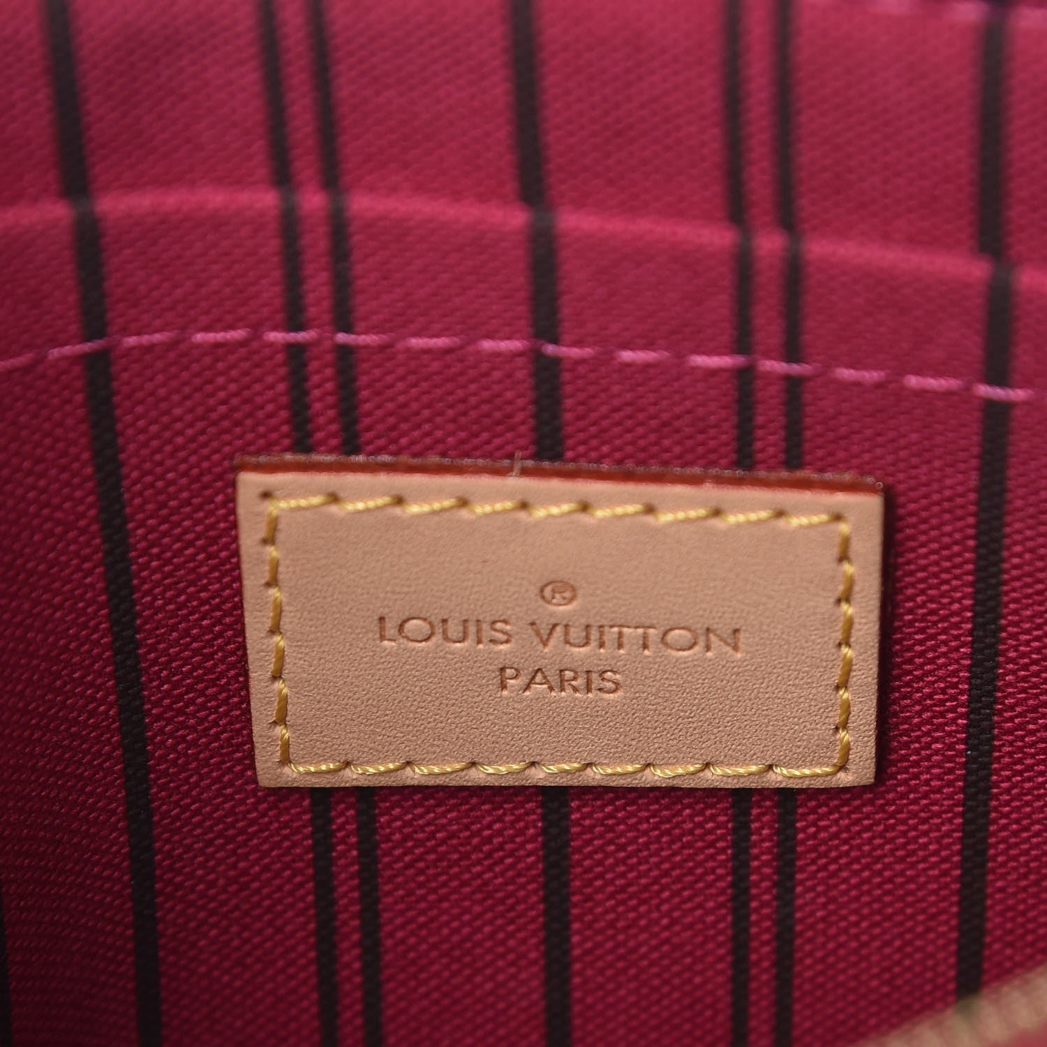 Louis Vuitton Monogram Neverfull MM GM Pochette Pivoine 8 of 9