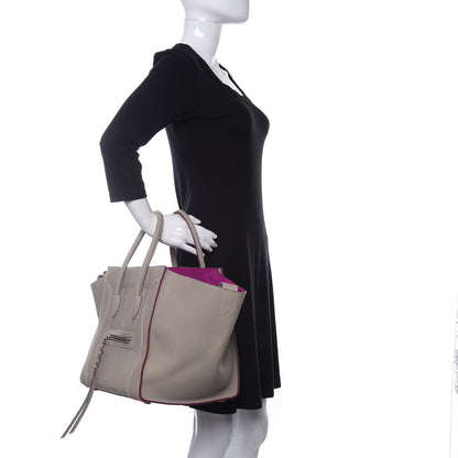 Celine Baby Grained Calfskin Medium Phantom Luggage Beige 2 of 12