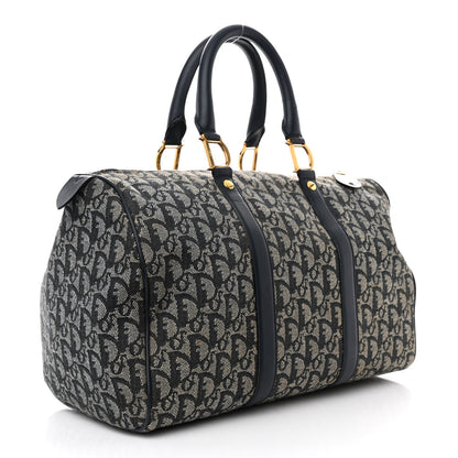 Christian Dior Monogram Boston Navy Blue 3 of 17