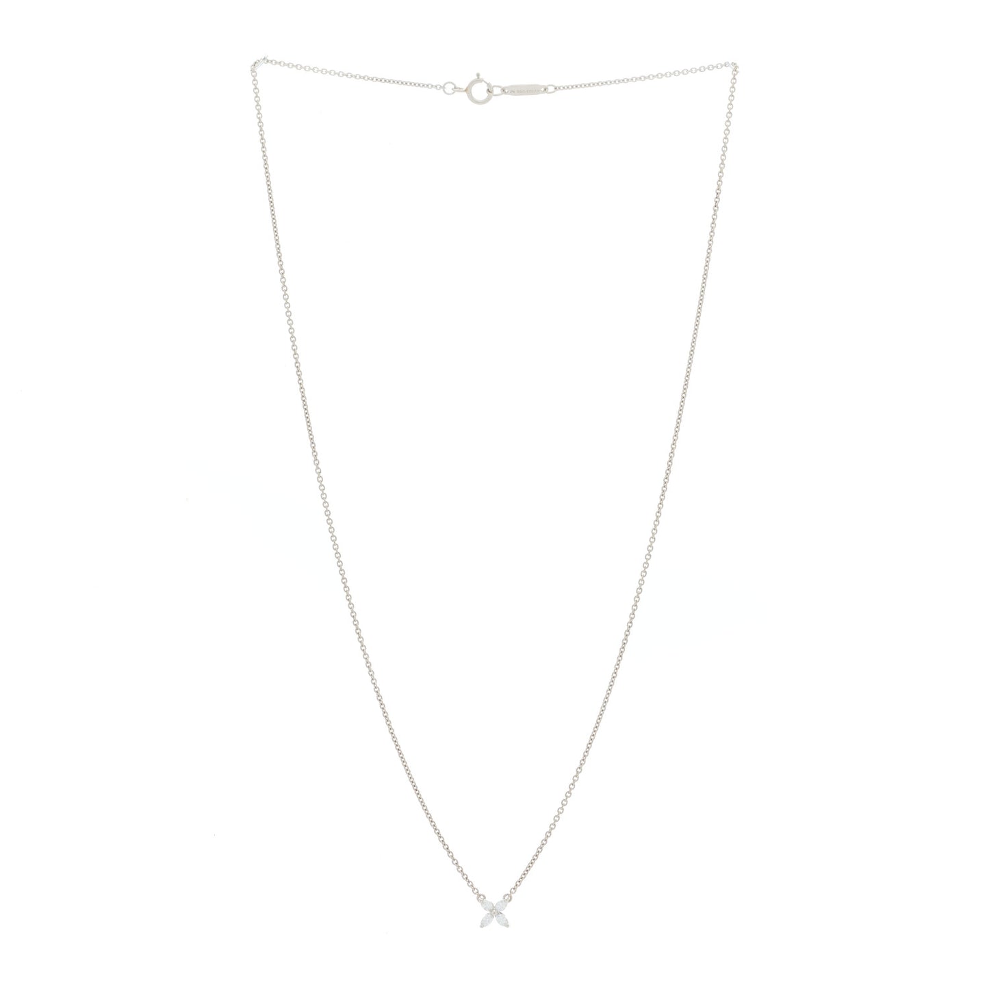 Platinum Diamond Mini Victoria Necklace