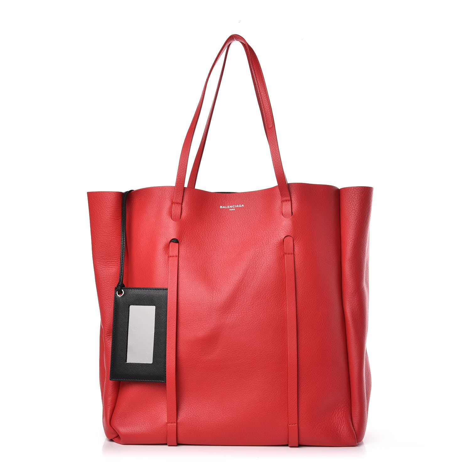 Balenciaga Veau Baltimore Double Sided Medium Everyday Tote Rouge Vermeil Black 1 of 11