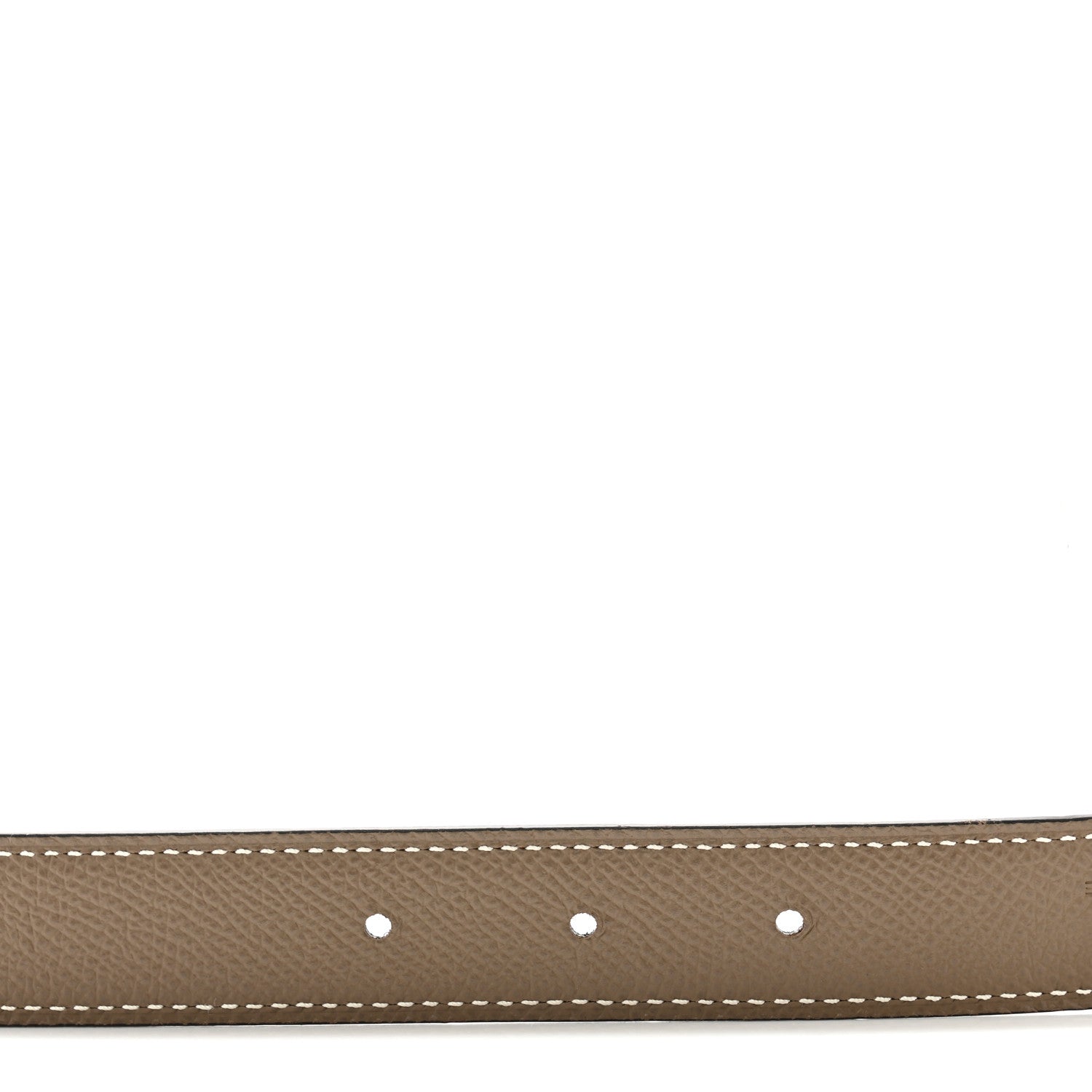 Hermes Swift Epsom 24mm Mini H Belt 85 34 Black Etoupe 4 of 6