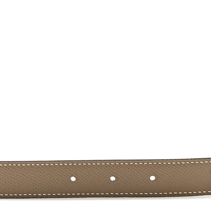 Hermes Swift Epsom 24mm Mini H Belt 85 34 Black Etoupe 4 of 6