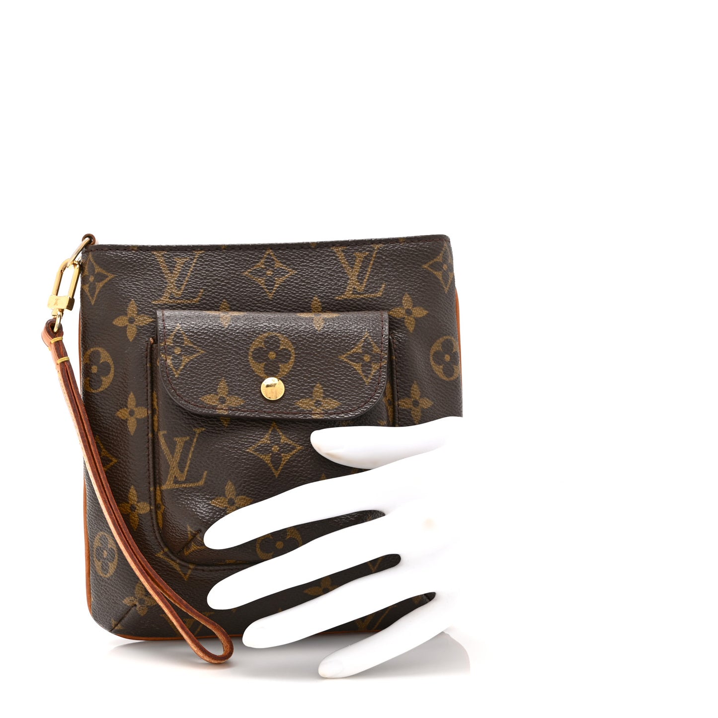 Monogram Partition Wristlet