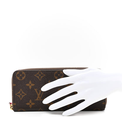 Louis Vuitton Monogram Clemence Wallet Fuchsia 2 of 9