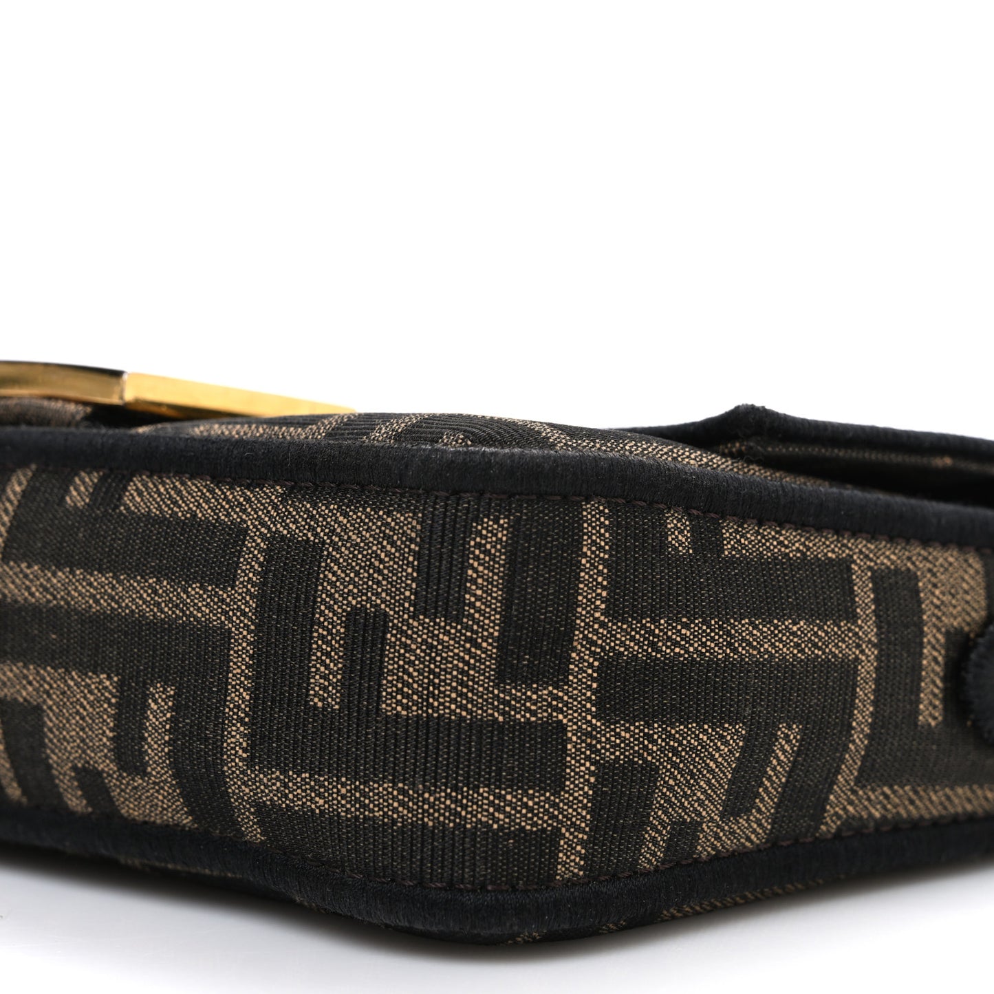 Fabric Jacquard FF 1974 Mini Baguette Tobacco Moro Black
