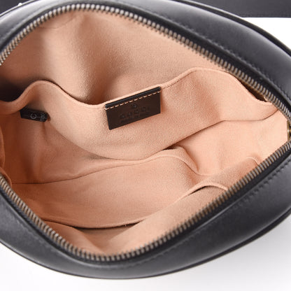 Gucci Calfskin Matelasse GG Marmont Belt Bag 85 34 Black 5 of 10