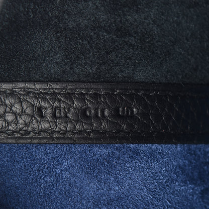 Hermes Taurillon Clemence Casaque Picotin Lock 18 PM Blue Nuit Black Bleu Frida 7 of 10