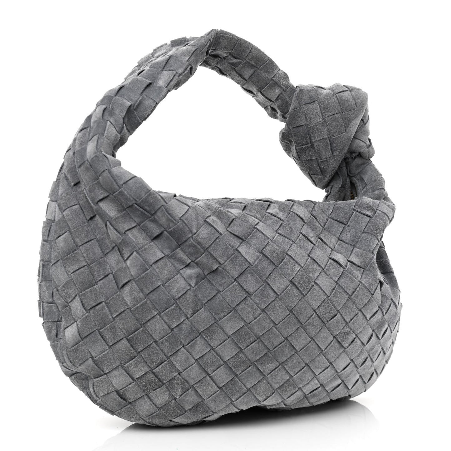 Suede Calfskin Intrecciato Teen Jodie Hobo Thunder