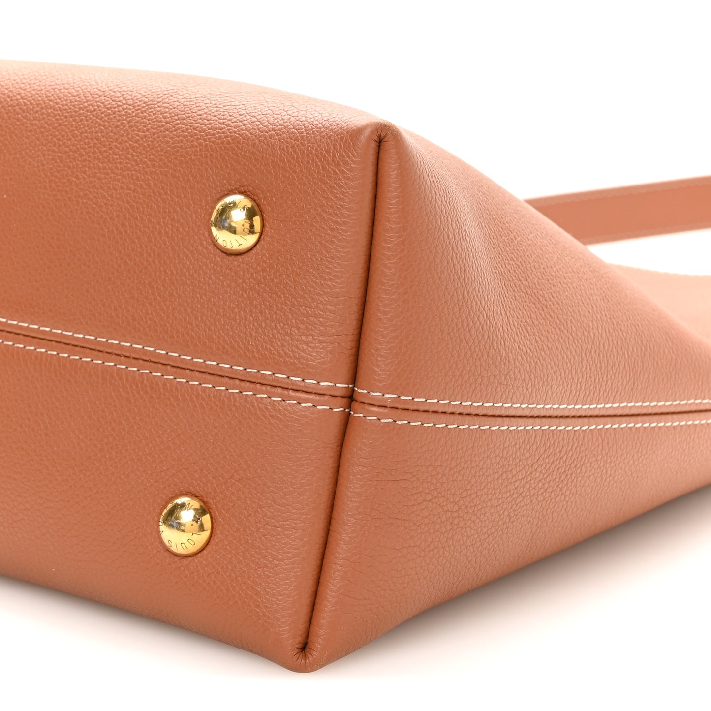 Grained Calfskin Low Key Hobo PM Cognac