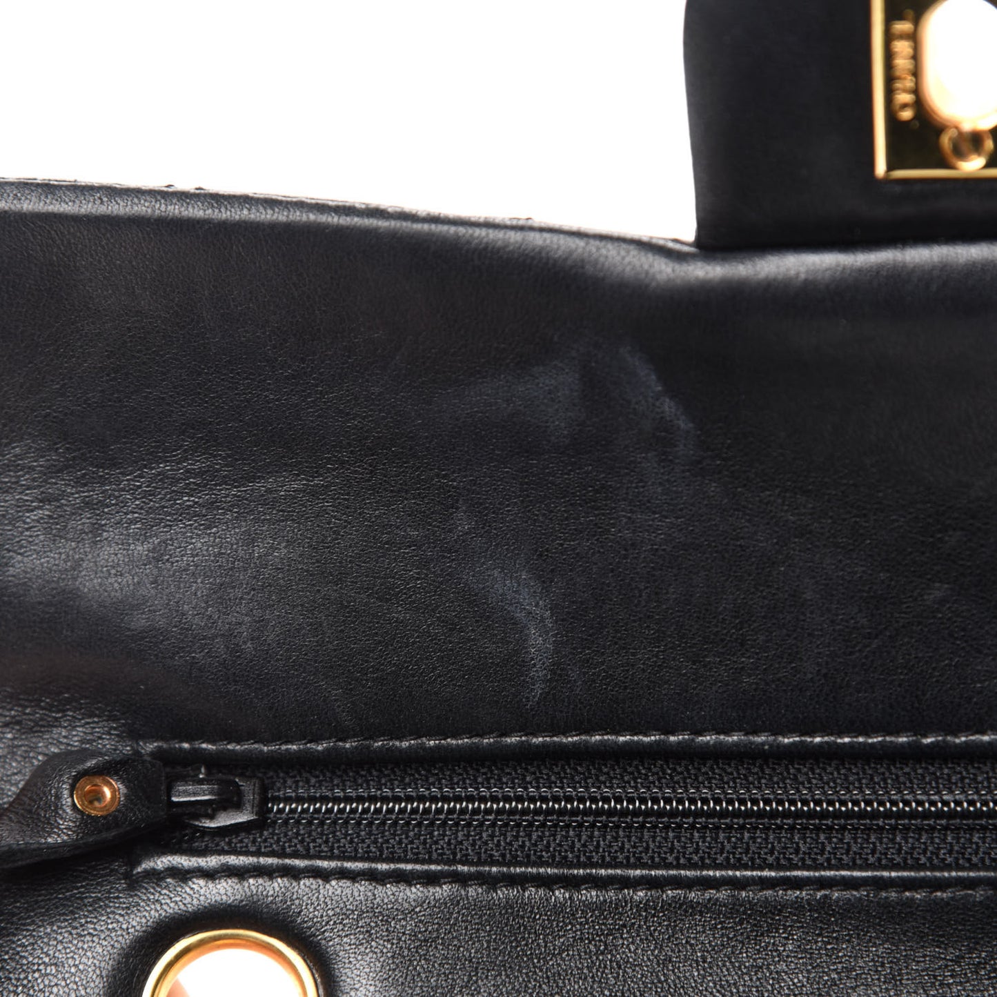 Lambskin Quilted Small Double Flap Black