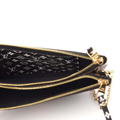 Louis Vuitton Monogram Giant Jungle Pochette Double Zip Black 5 of 10