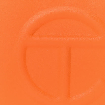 Telfar Vegan Leather Small Shopping Bag Orange 7 of 9
