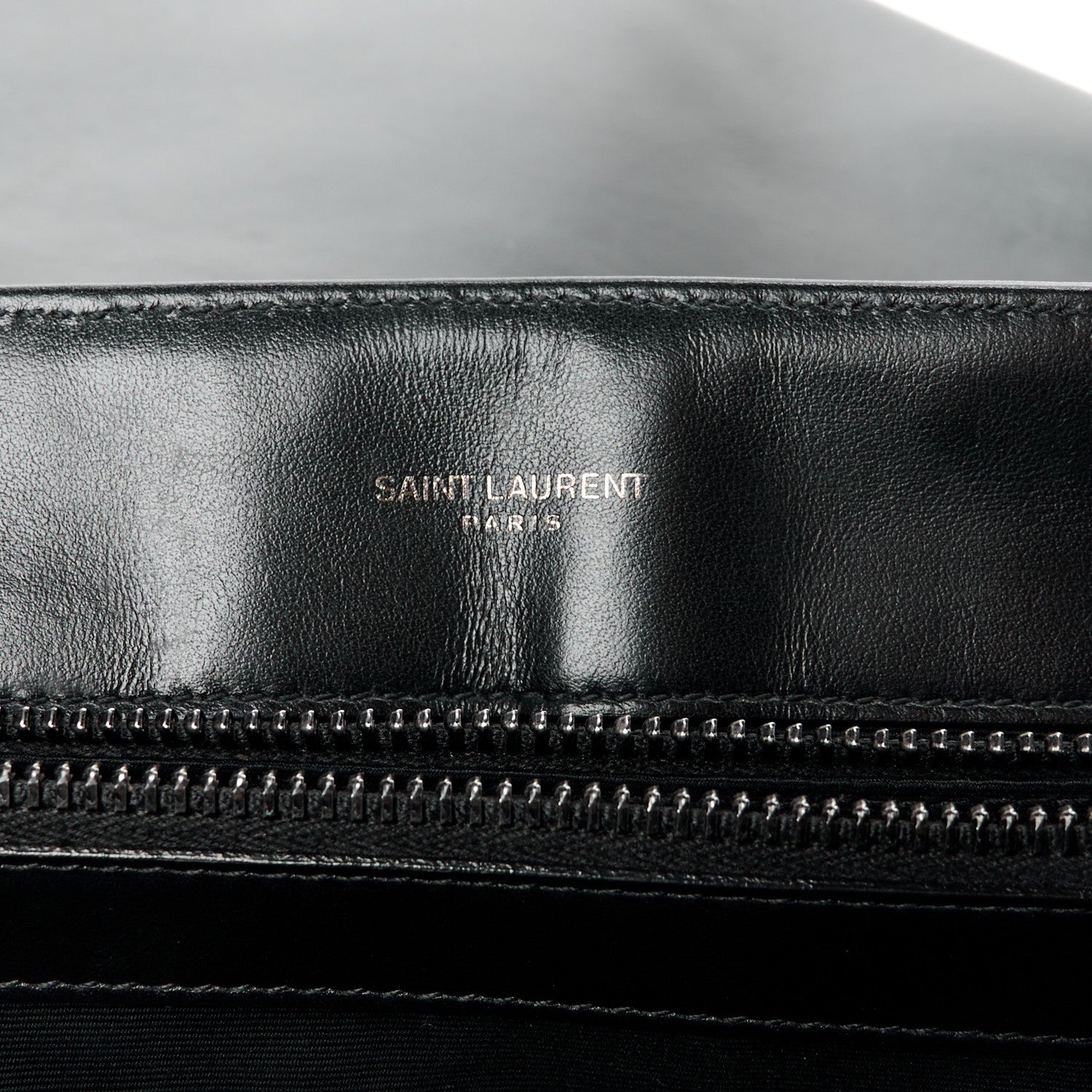 Saint Laurent SAINT LAURENT Calfskin Y Quilted Monogram Monochrome Medium Loulou Chain Satchel Black 6 of 14