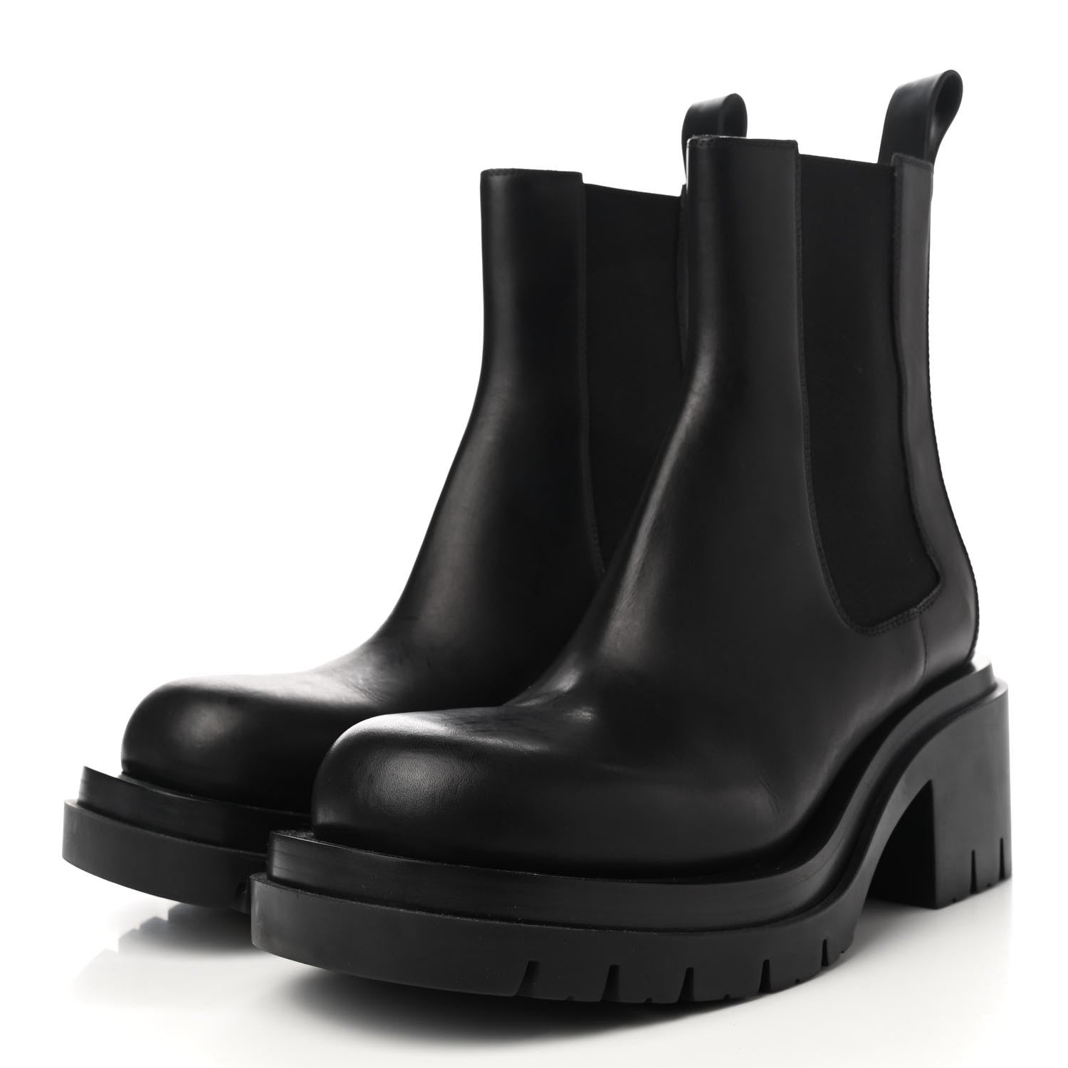 Bottega Veneta Calfskin The Lug Chelsea 30/70mm Ankle Boots 40 Black 3 of 8
